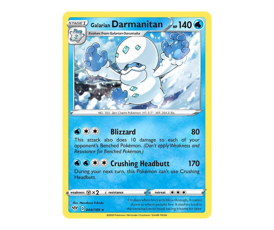 Pokemon: Galarian Darmanitan 044/189 - Darkness Ablaze | Romulus Games