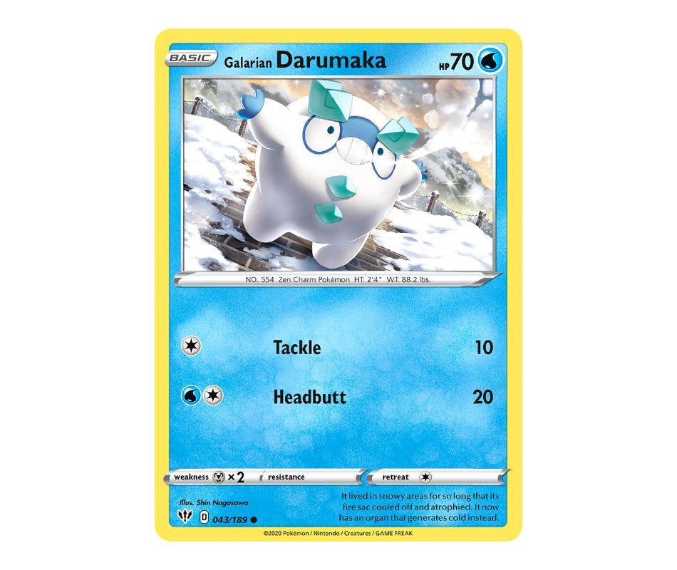 Pokemon: Galarian Darumaka 043/189 - Darkness Ablaze | Romulus Games