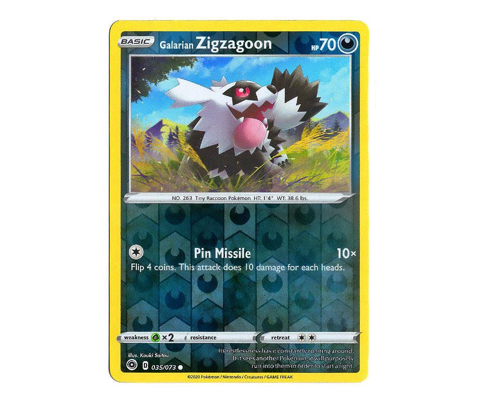 Pokemon: Galarian Zigzagoon 035/073 (Reverse Holo) - Champion's Path | Romulus Games