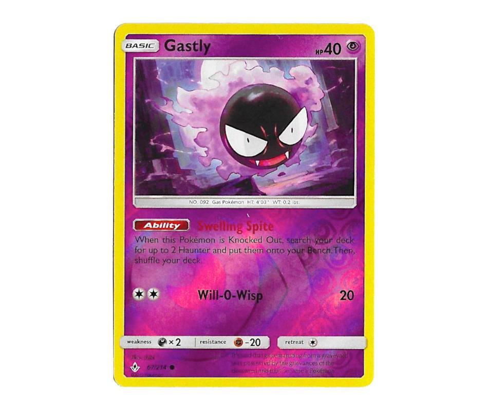 Pokemon: Gastly 67/214 (Reverse Holo) - Unbroken Bonds | Romulus Games