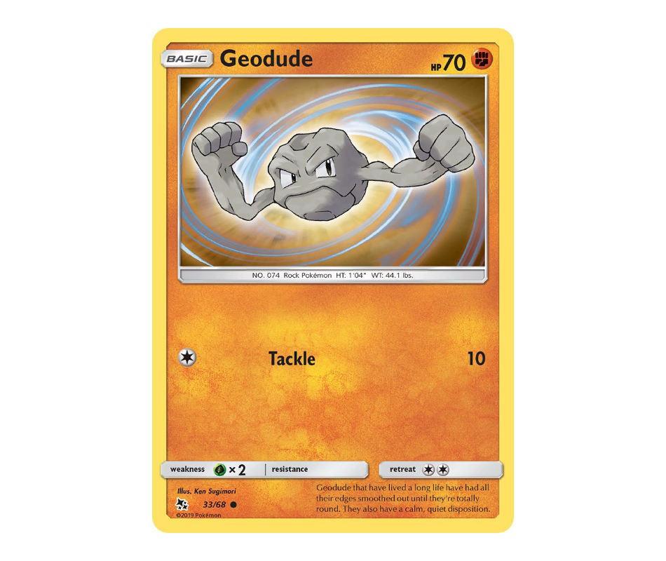 Pokemon: Geodude 33/68 - Hidden Fates | Romulus Games