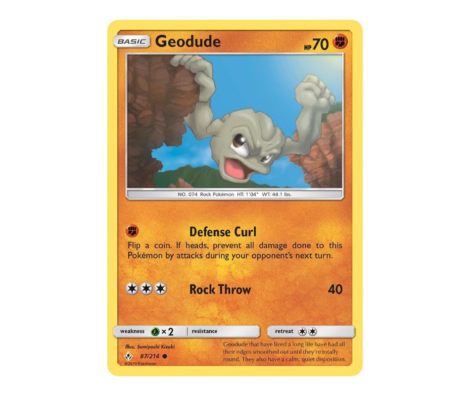 Pokemon: Geodude 87/214 - Unbroken Bonds | Romulus Games