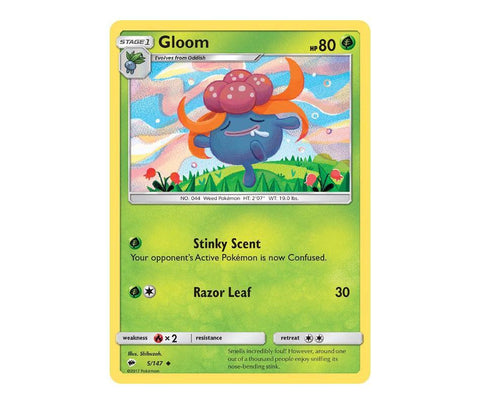 Pokemon: Gloom 5/147 - Burning Shadows | Romulus Games