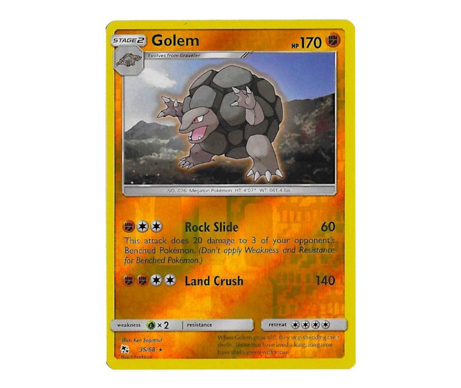 Pokemon: Golem 35/68 (Reverse Holo) - Hidden Fates | Romulus Games