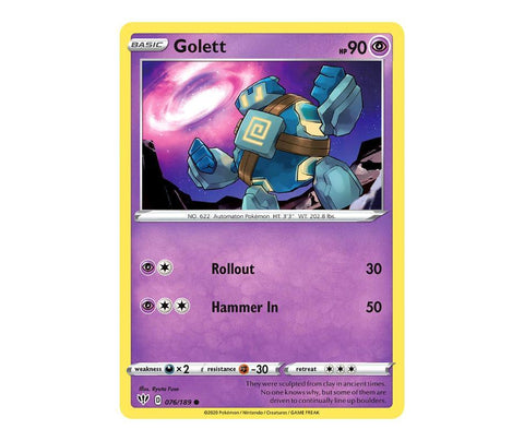 Pokemon: Golett 076/189 - Darkness Ablaze | Romulus Games