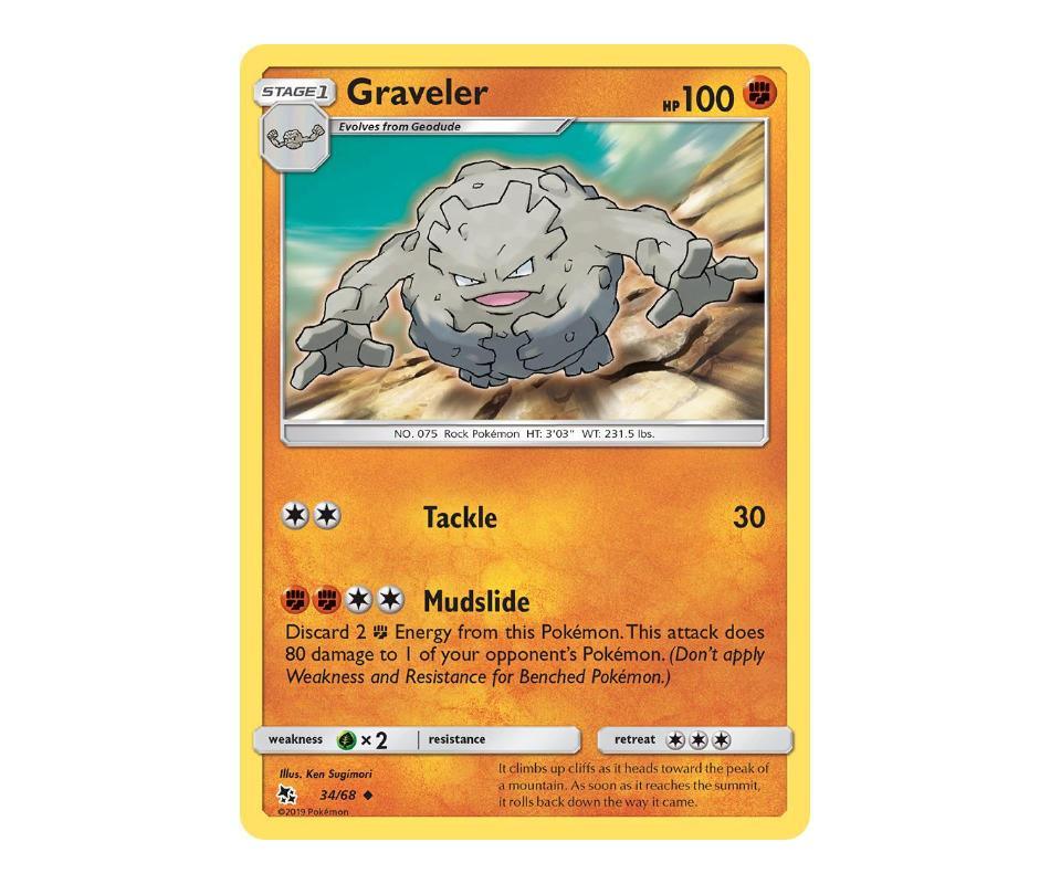 Pokemon: Graveler 34/68 - Hidden Fates | Romulus Games