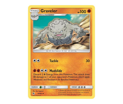 Pokemon: Graveler 34/68 - Hidden Fates | Romulus Games