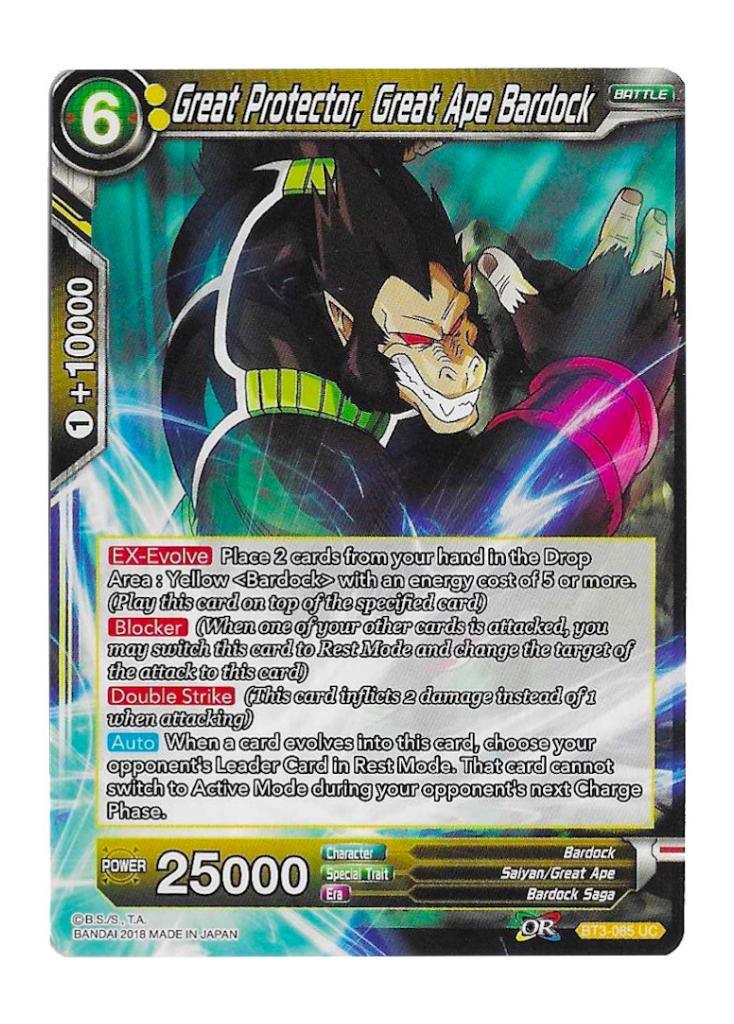 Dragon Ball Super: Great Protector, Great Ape Bardock BT3-085 - Cross Worlds | Romulus Games