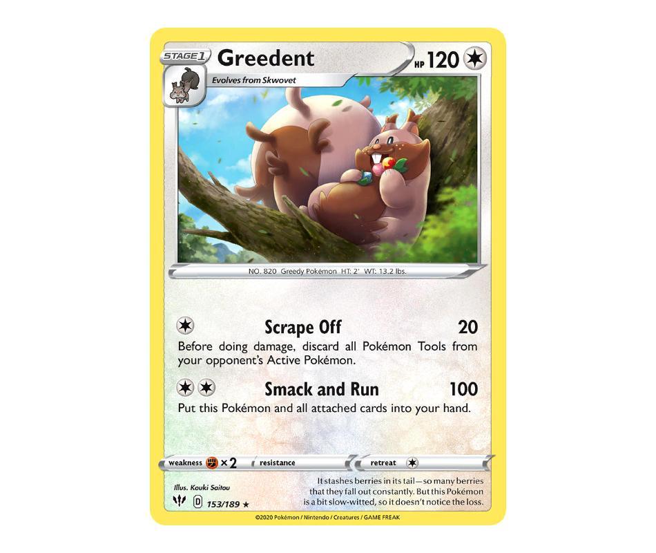 Pokemon: Greedent 153/189 - Darkness Ablaze | Romulus Games