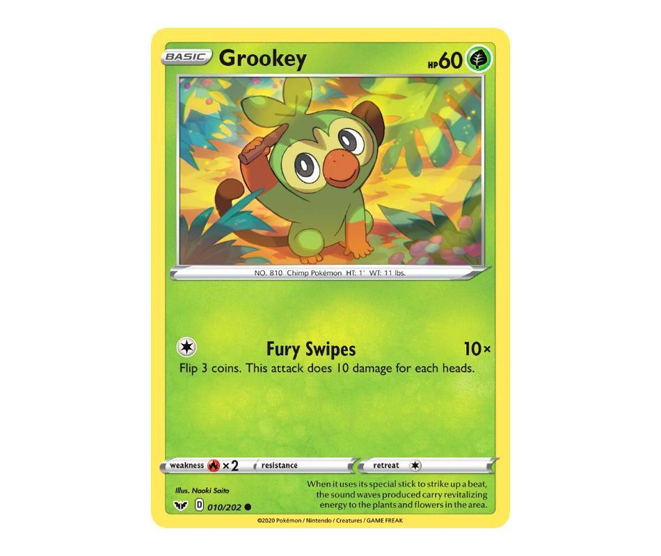 Pokemon: Grookey 010/202 - Sword & Shield | Romulus Games