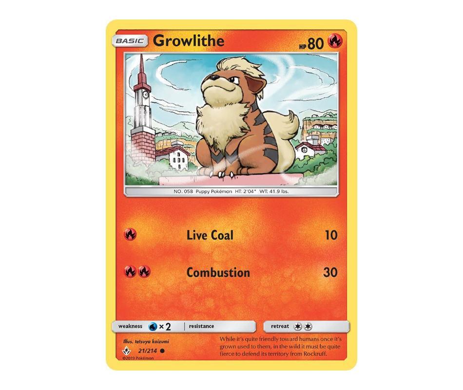 Pokemon: Growlithe 21/214 - Unbroken Bonds | Romulus Games