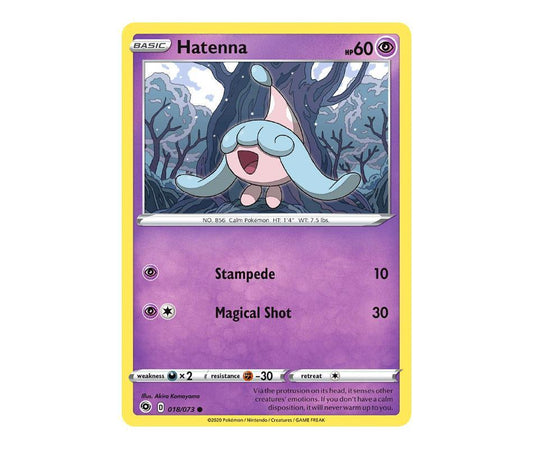 Pokemon: Hatenna 018/073 - Champion's Path | Romulus Games