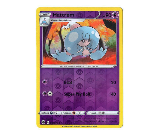 Pokemon: Hattrem 019/073 (Reverse Holo) - Champion's Path | Romulus Games