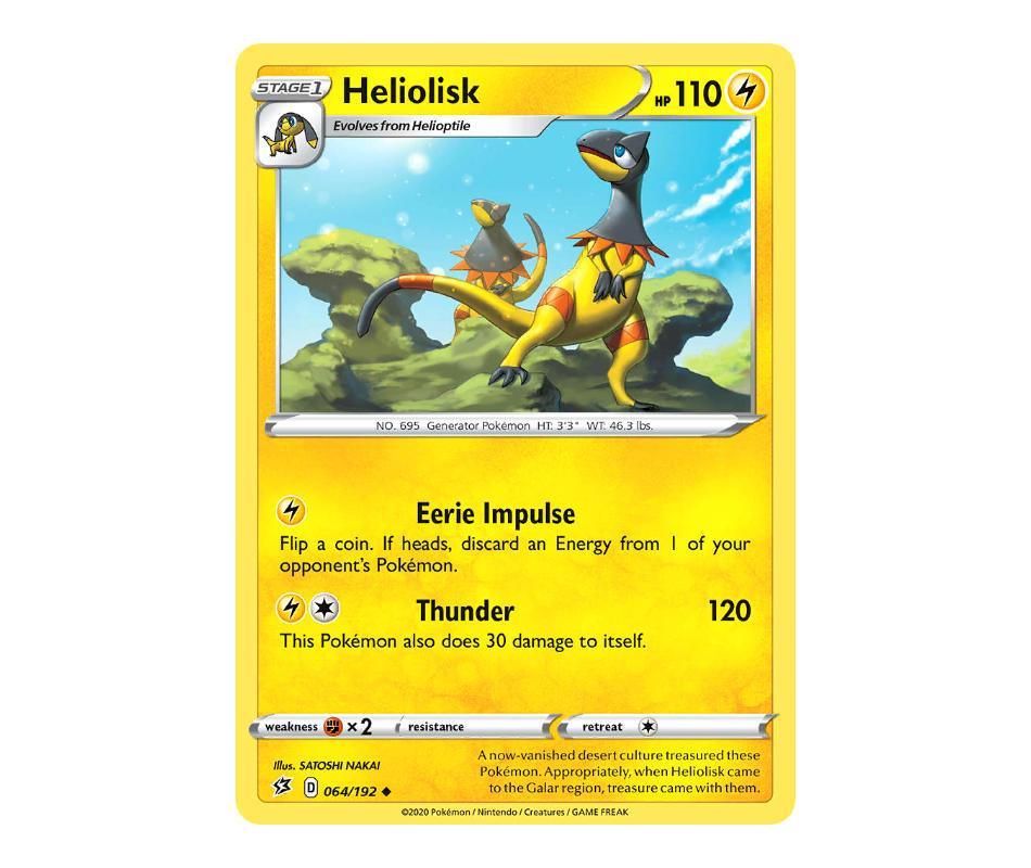 Pokemon: Heliolisk 064/192 - Rebel Clash | Romulus Games