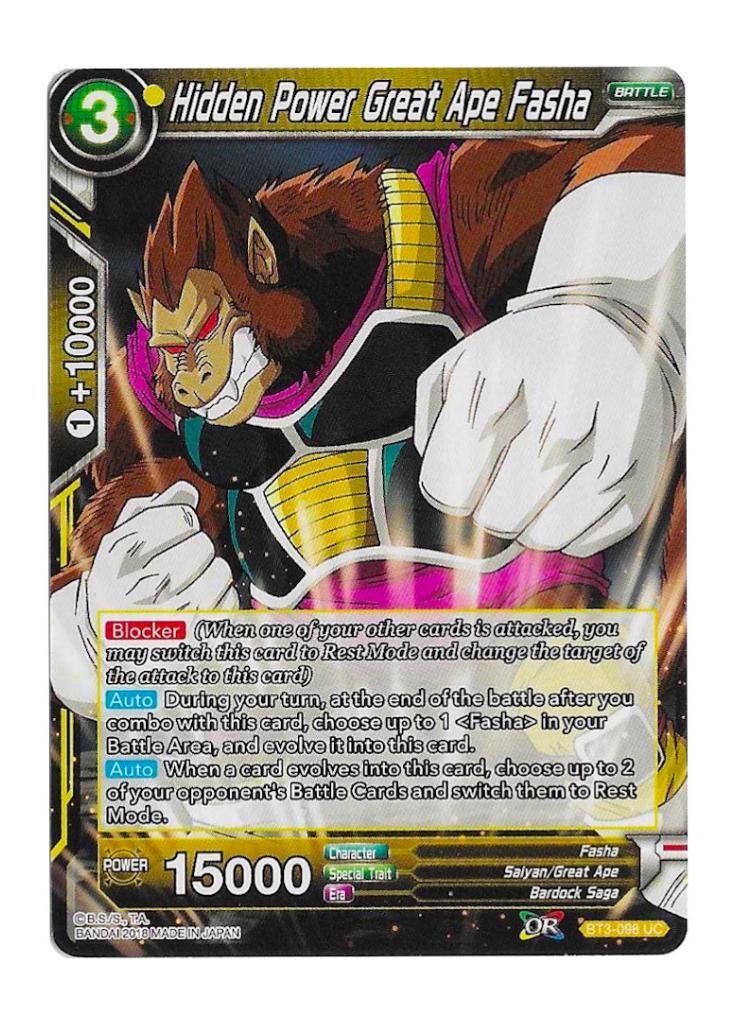 Dragon Ball Super: Hidden Power Great Ape Fasha BT3-098 - Cross Worlds | Romulus Games