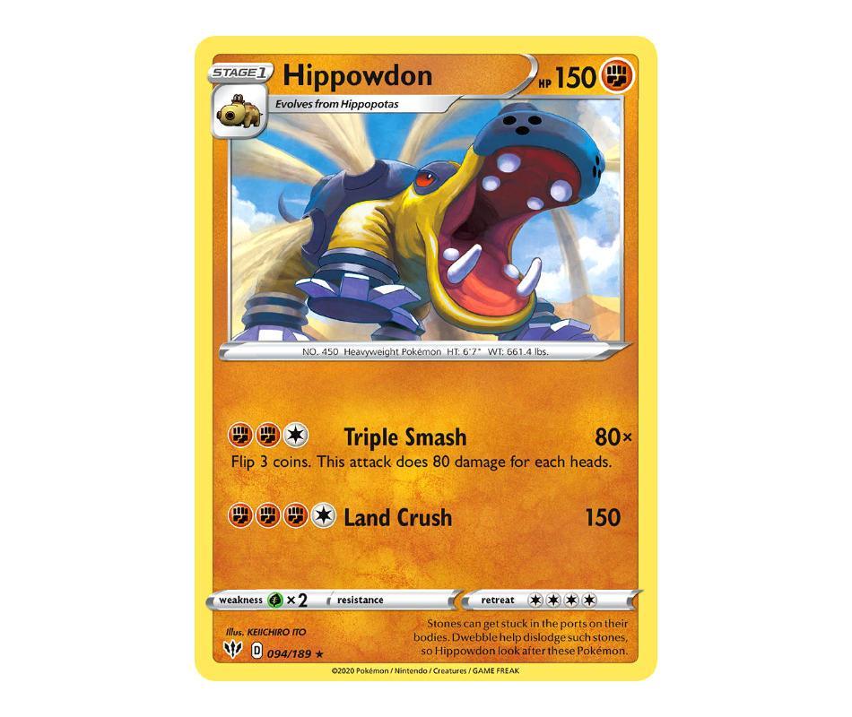 Pokemon: Hippowdon 094/189 - Darkness Ablaze | Romulus Games