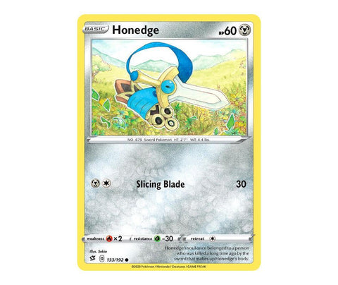 Pokemon: Honedge 133/192 - Rebel Clash | Romulus Games