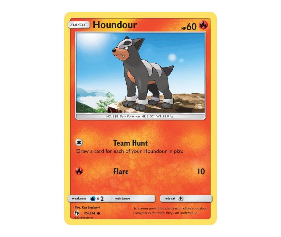 Pokemon: Houndour 45/214 - Lost Thunder | Romulus Games