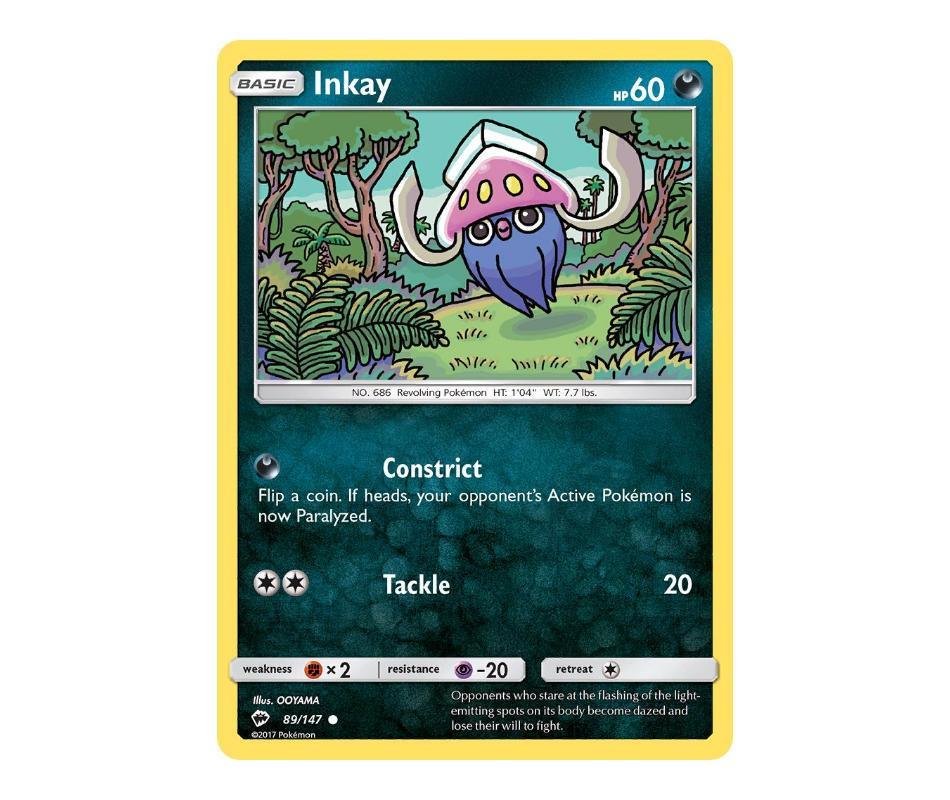 Pokemon: Inkay 89/147 - Burning Shadows | Romulus Games