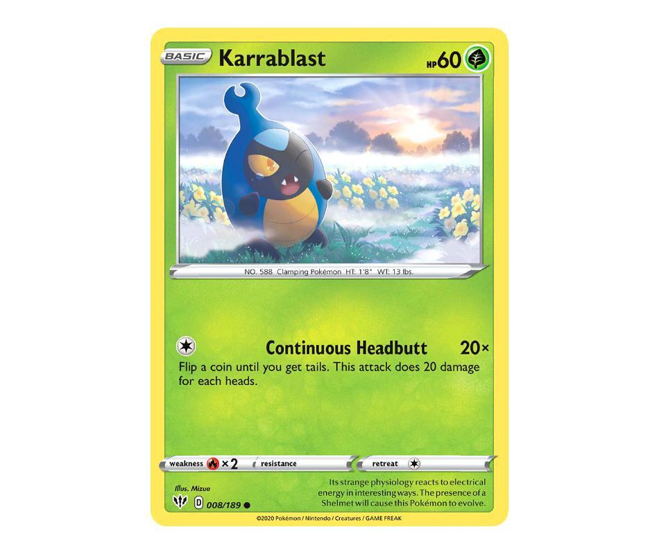 Pokemon: Karrablast 008/189 - Darkness Ablaze | Romulus Games