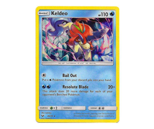 Pokemon: Keldeo 26/73 (Holo) - Shining Legends | Romulus Games
