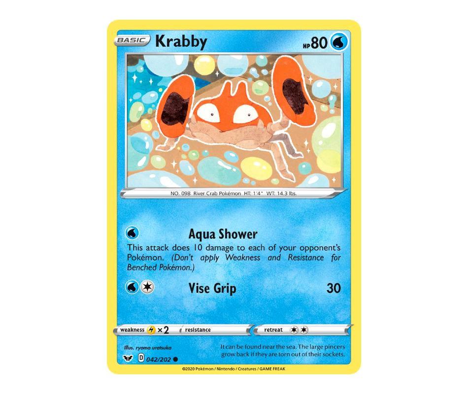 Pokemon: Krabby 042/202 - Sword & Shield | Romulus Games