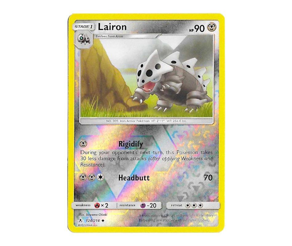 Pokemon: Lairon 124/214 (Reverse Holo) - Unbroken Bonds | Romulus Games