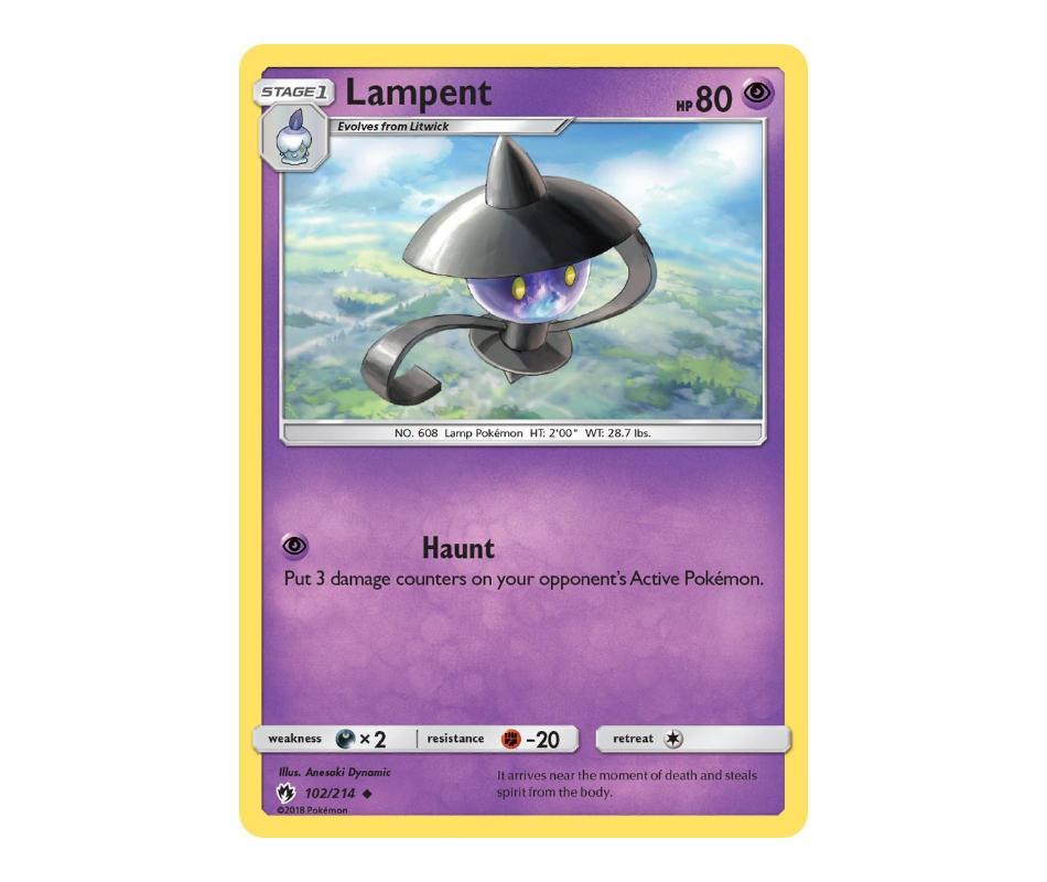 Pokemon: Lampent 102/214 - Lost Thunder | Romulus Games