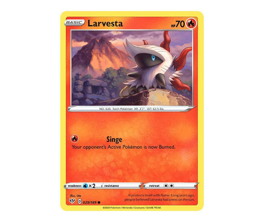 Pokemon: Larvesta 029/189 - Darkness Ablaze | Romulus Games
