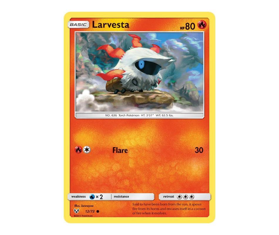 Pokemon: Larvesta 12/73 - Shining Legends | Romulus Games