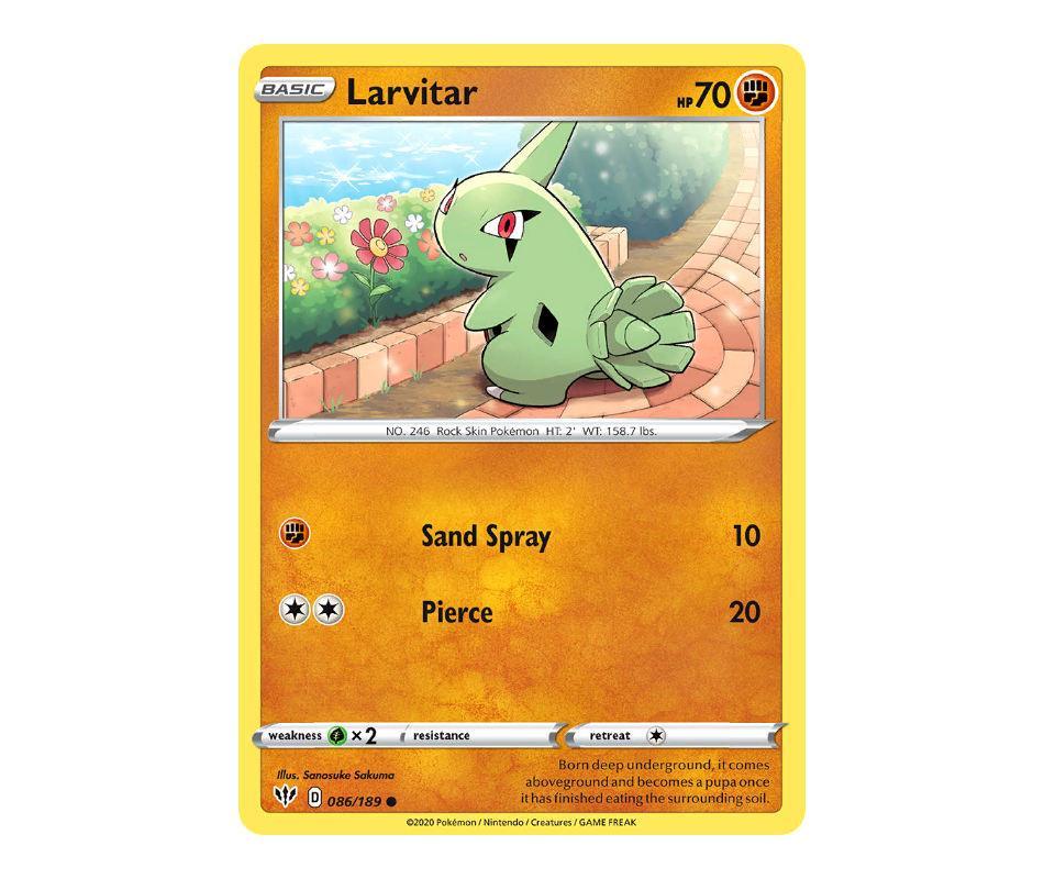 Pokemon: Larvitar 086/189 - Darkness Ablaze | Romulus Games