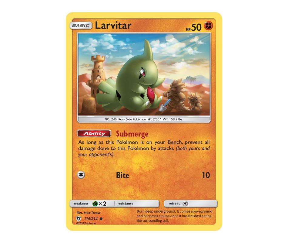 Pokemon: Larvitar 114/214 - Lost Thunder | Romulus Games