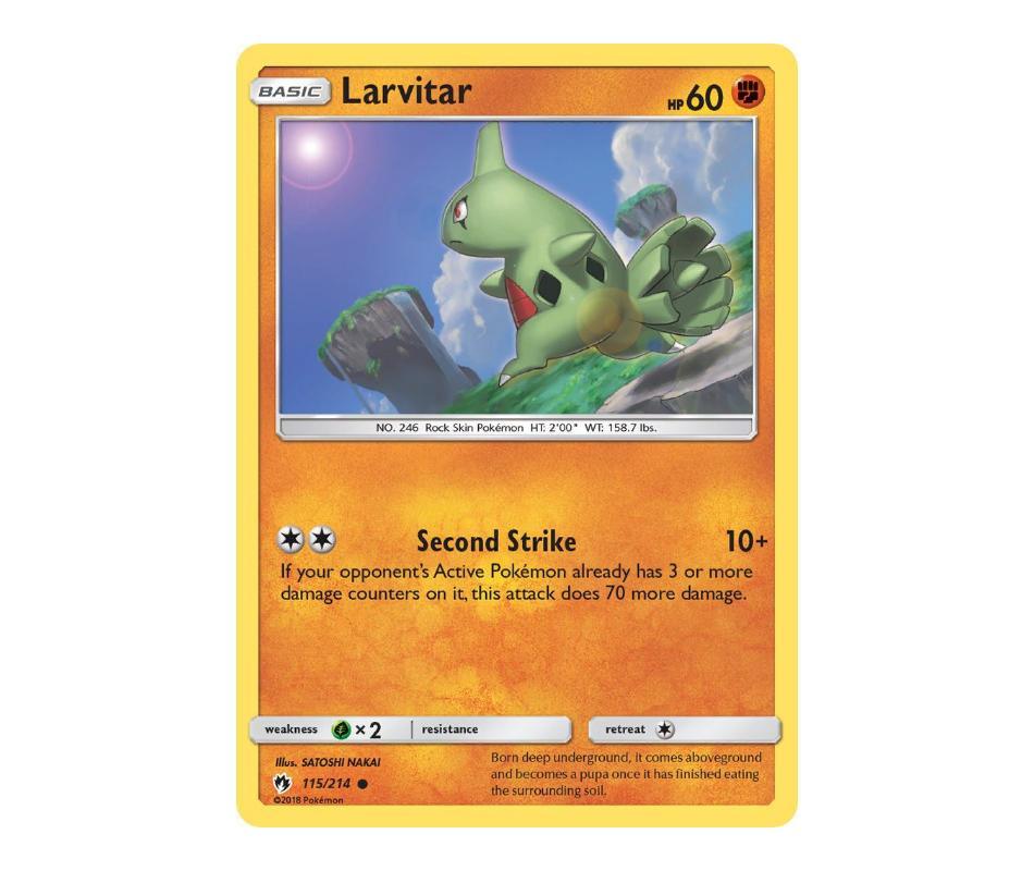 Pokemon: Larvitar 115/214 - Lost Thunder | Romulus Games