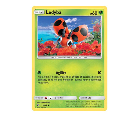 Pokemon: Ledyba 9/147 - Burning Shadows | Romulus Games