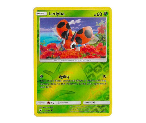 Pokemon: Ledyba 9/147 (Reverse Holo) - Burning Shadows | Romulus Games