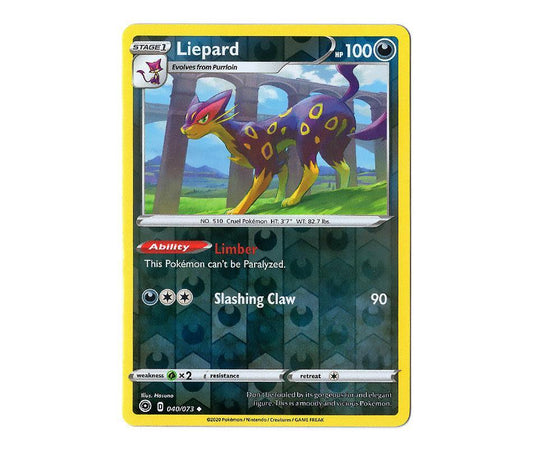 Pokemon: Liepard 040/073 (Reverse Holo) - Champion's Path | Romulus Games
