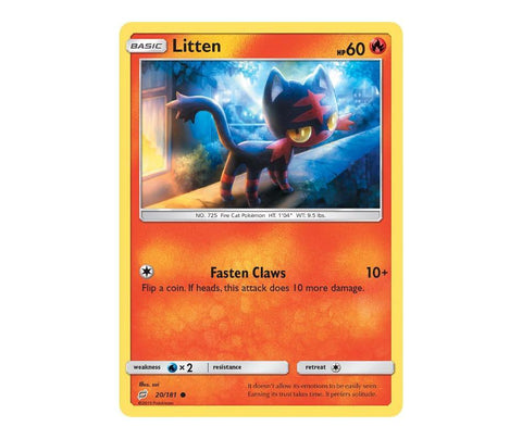 Pokemon: Litten 20/181 - Team Up | Romulus Games