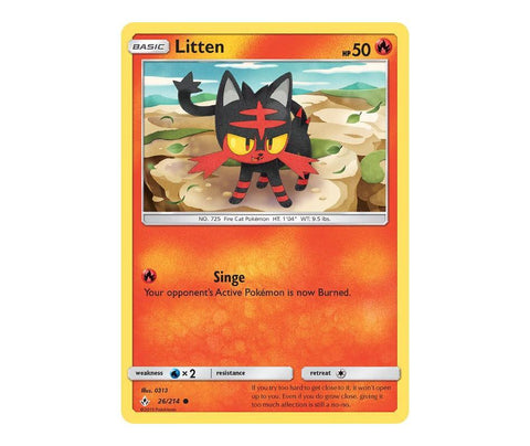 Pokemon: Litten 26/214 - Unbroken Bonds | Romulus Games