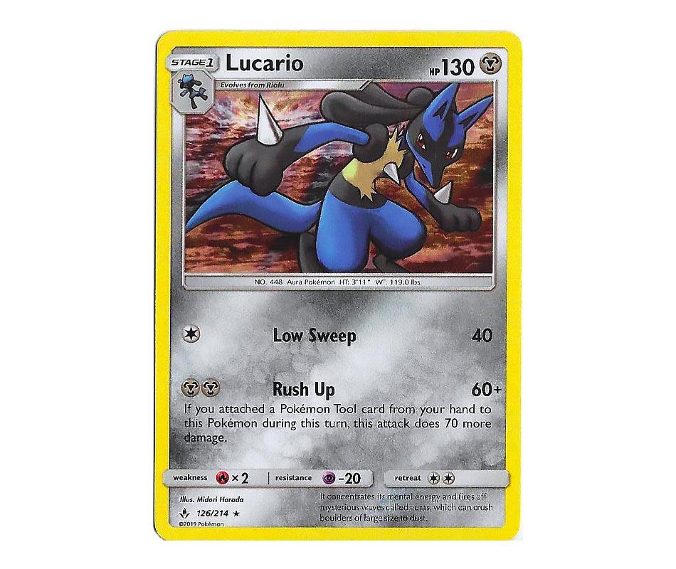 Pokemon: Lucario 126/214 (Holo) - Unbroken Bonds | Romulus Games