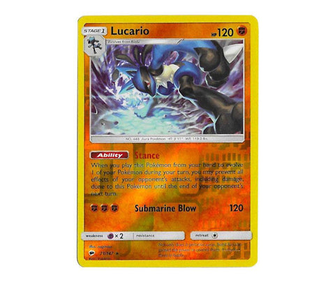 Pokemon: Lucario 71/147 (Reverse Holo) - Burning Shadows | Romulus Games