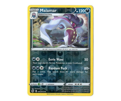 Pokemon: Malamar 045/073 (Reverse Holo) - Champion's Path | Romulus Games