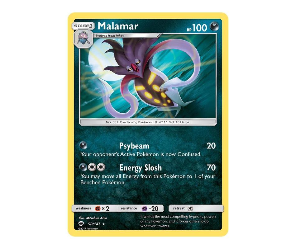 Pokemon: Malamar 90/147 - Burning Shadows | Romulus Games