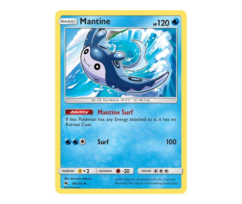 Pokemon: Mantine 58/214 - Lost Thunder | Romulus Games