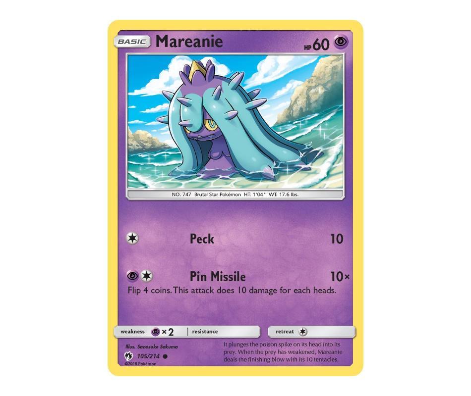 Pokemon: Mareanie 105/214 - Lost Thunder | Romulus Games