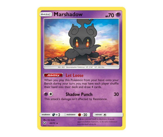 Pokemon: Marshadow 45/73 (Holo) - Shining Legends | Romulus Games