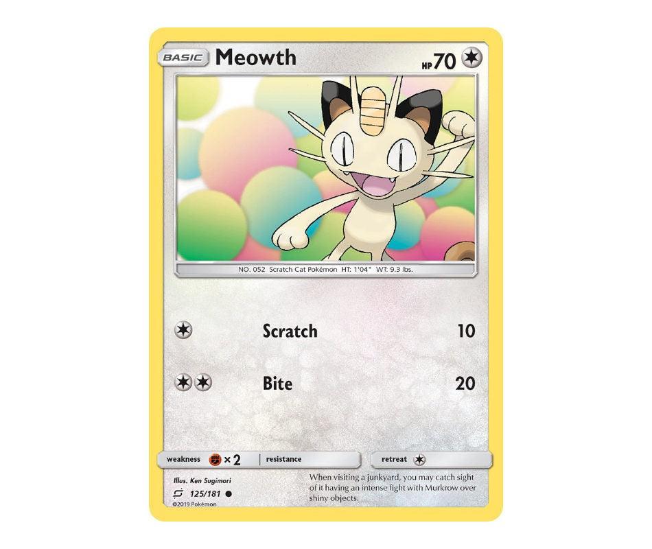 Pokemon: Meowth 125/181 - Team Up | Romulus Games