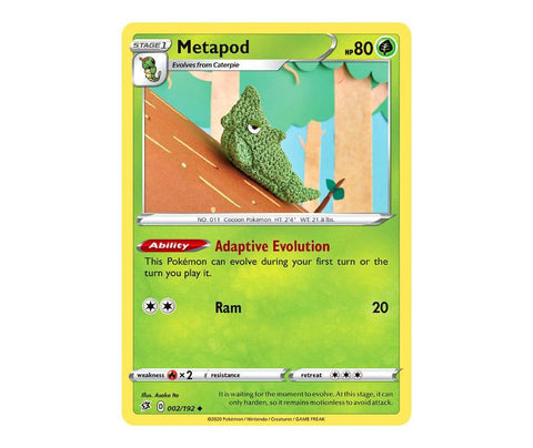 Pokemon: Metapod 002/192 - Rebel Clash | Romulus Games