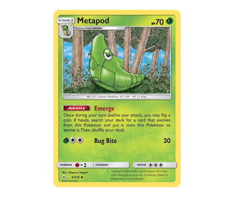 Pokemon: Metapod 3/214 - Unbroken Bonds | Romulus Games