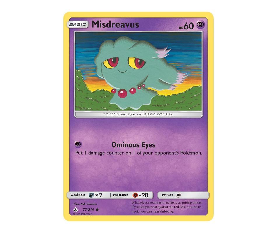 Pokemon: Misdreavus 77/214 - Unbroken Bonds | Romulus Games