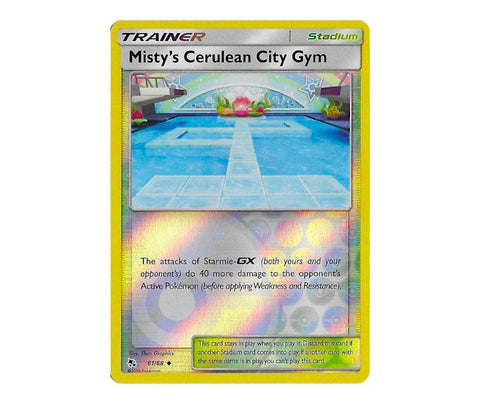 Pokemon: Misty's Cerulean City Gym 61/68 (Reverse Holo) - Hidden Fates | Romulus Games